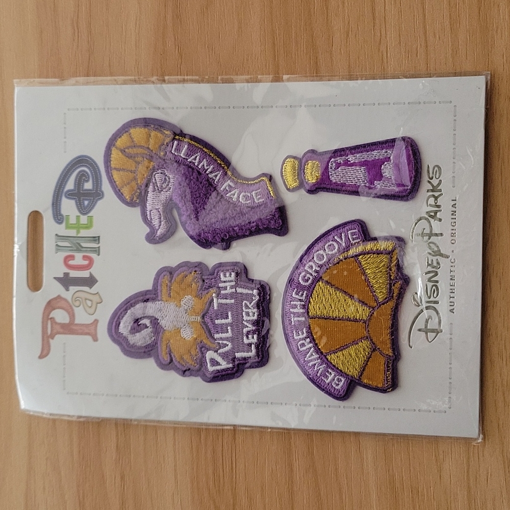 Disney Parks Patched Emperors New Groove pack of 4 Patches